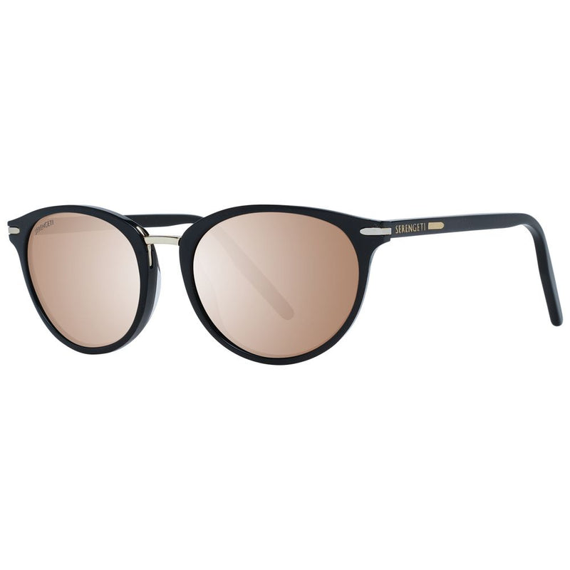 Serengeti Black Women Sunglasses - Polarized Round Frame