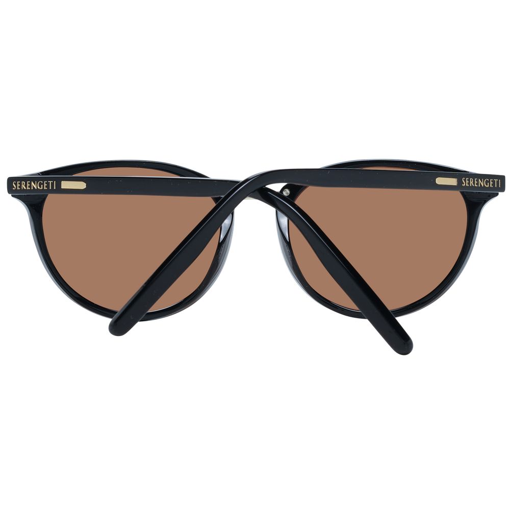 Lunettes de soleil rondes noires pour femmes Serengeti - Polarisées