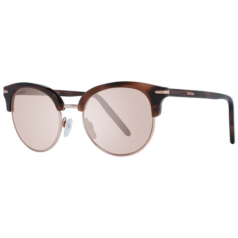 Serengeti Brown Women Sunglasses - Polarized Round Frame
