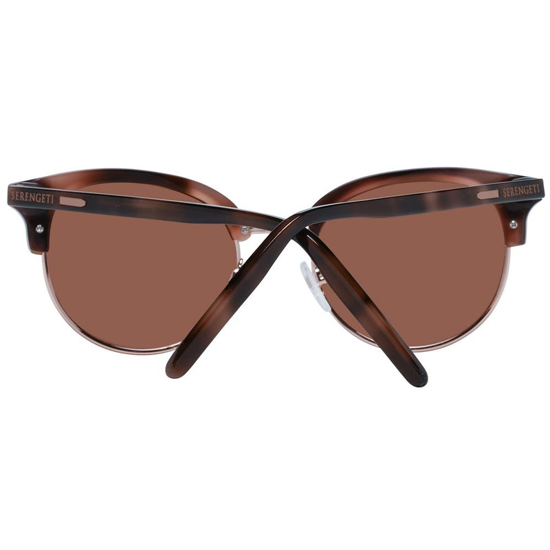 Serengeti Brown Women Sunglasses - Polarized Round Frame