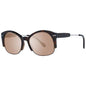 Lunettes de soleil Serengeti marron unicolore