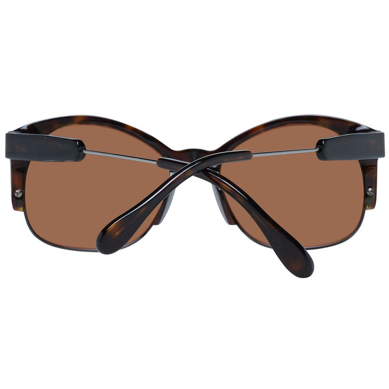 Serengeti Lunettes de Soleil Unisexes Brunes - Monture Ronde Polarisée
