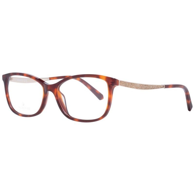 Swarovski Brown Women Glasses Frame - Elegant Full-Rim Design