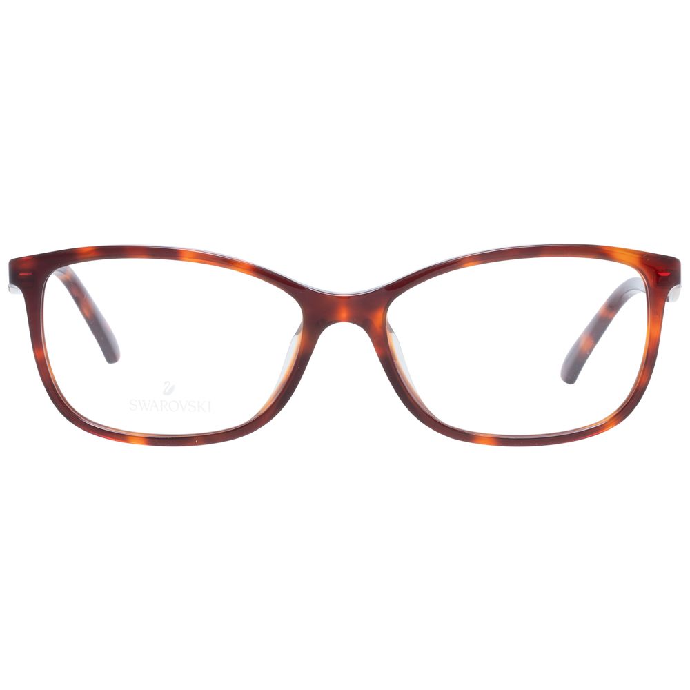 Swarovski Brown Women Glasses Frame - Elegant Full-Rim Design