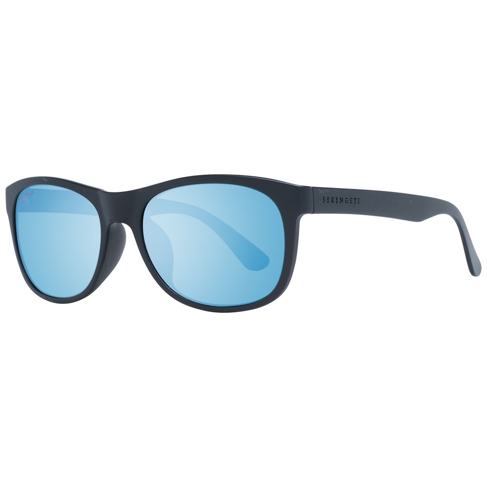 Serengeti Black Unisex Sunglasses - Photochromatic & Mirrored