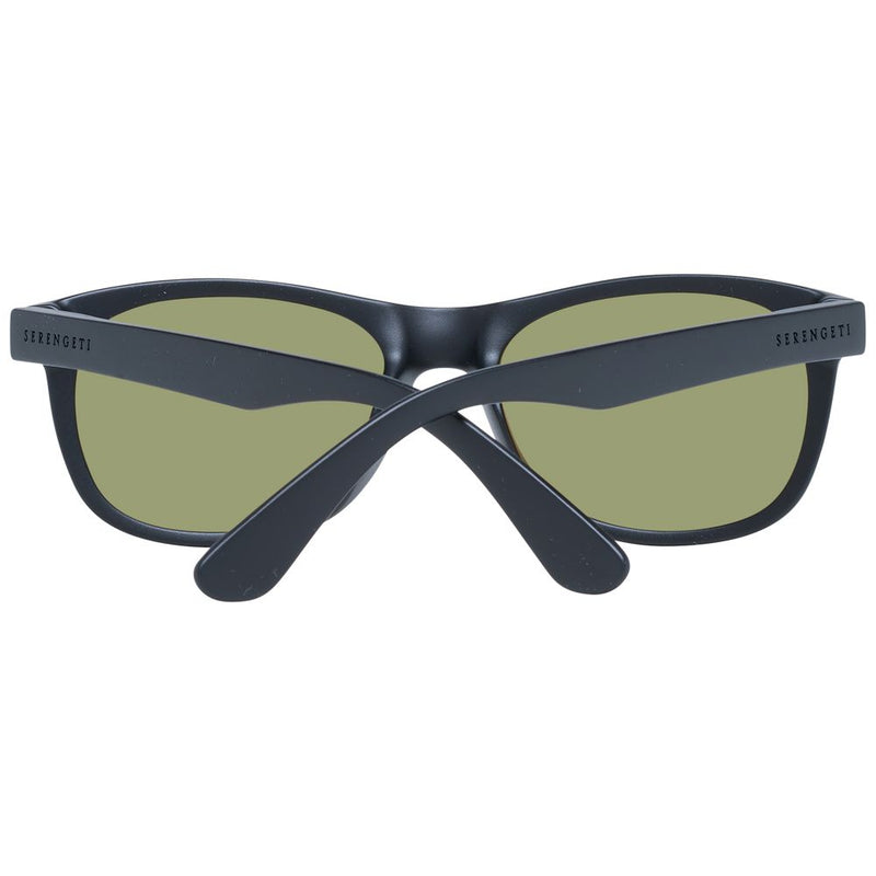 Serengeti Black Unisex Sunglasses - Photochromatic & Mirrored