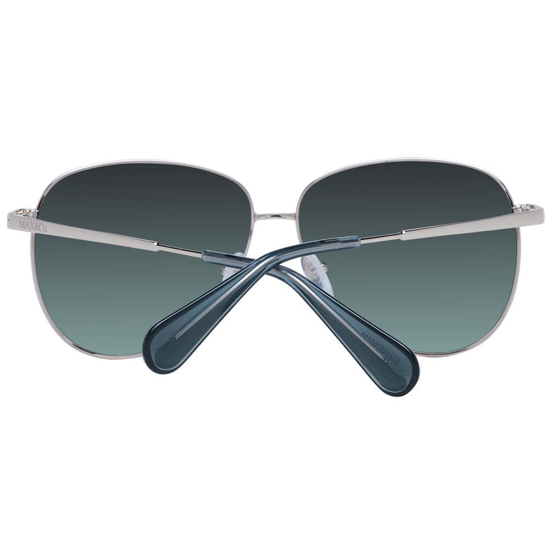 Max & Co Rose Gold Women Sunglasses - Chic Aviator Style