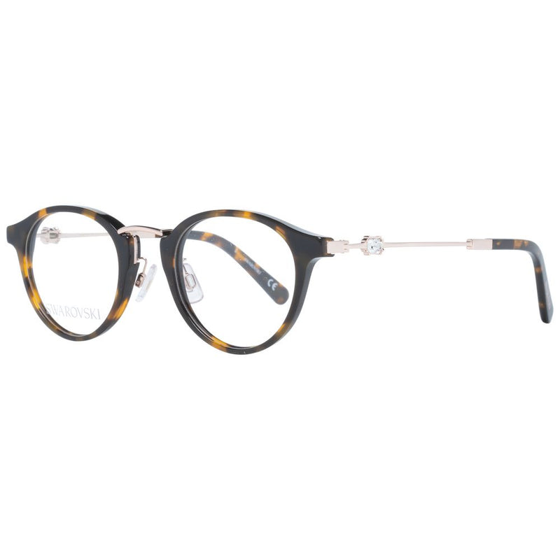 Swarovski Brown Women Glasses Frame - Elegant Oval Design