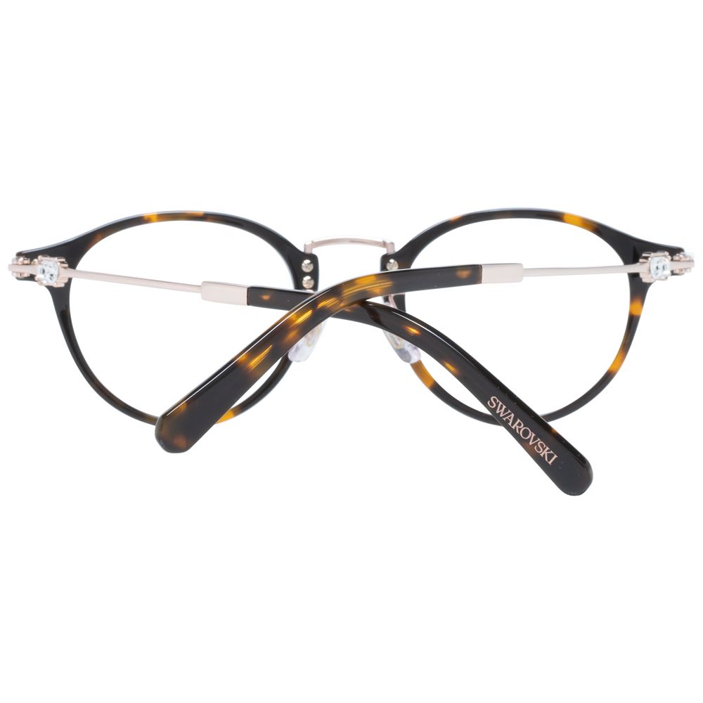 Swarovski Brown Women Glasses Frame - Elegant Oval Design