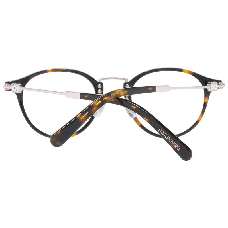 Swarovski Brown Women Glasses Frame - Elegant Oval Design