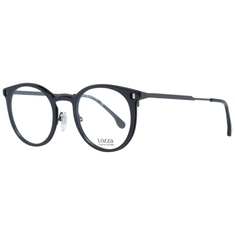 Lozza Black Unisex Glasses Frame - Stylish and Durable Eyewear