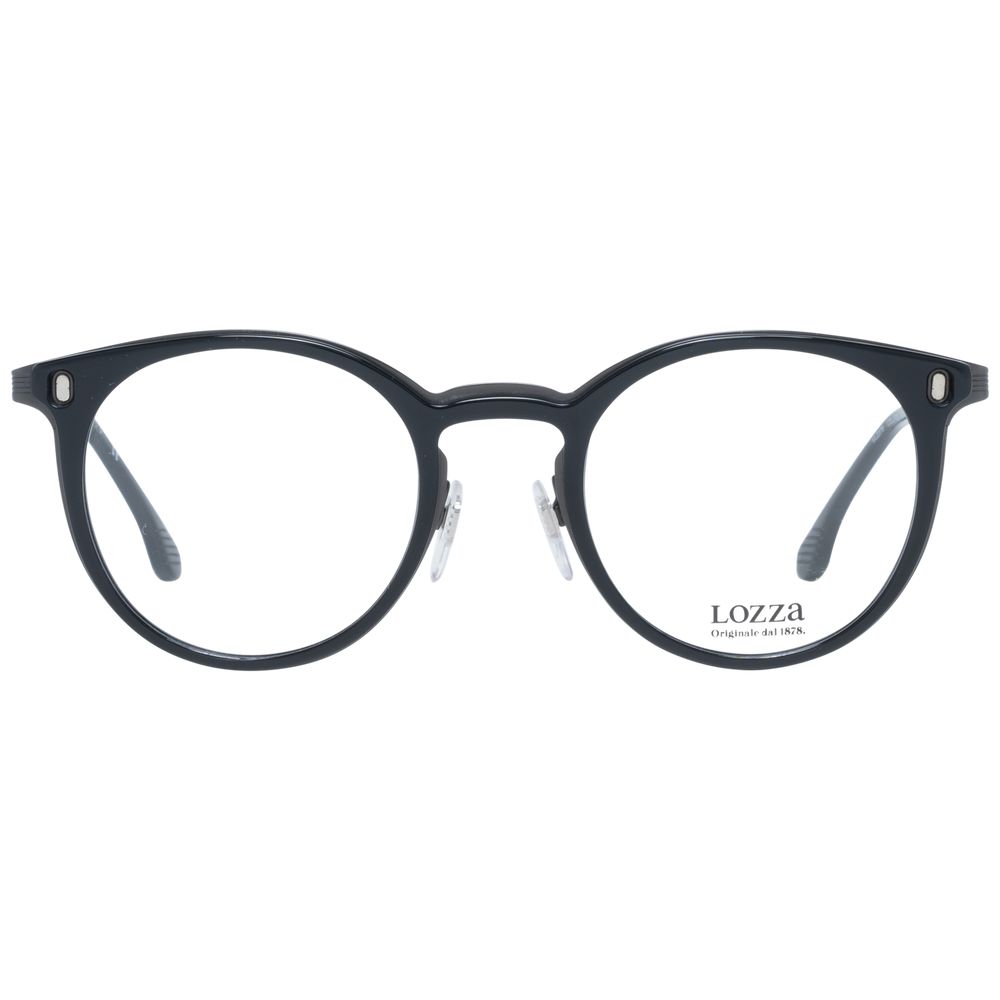 Lozza Black Unisex Glasses Frame - Stylish and Durable Eyewear