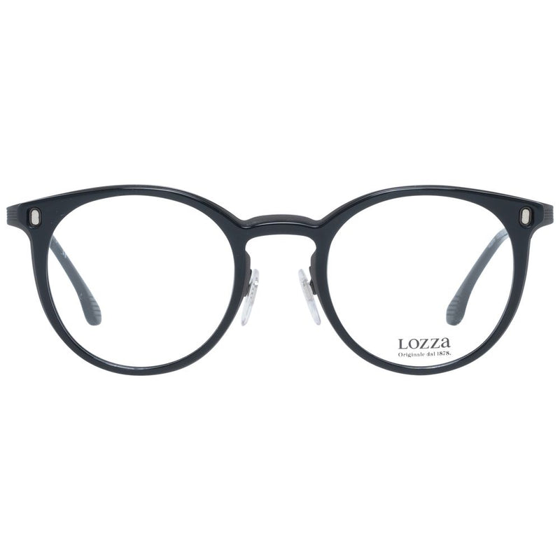 Lozza Black Unisex Glasses Frame - Stylish and Durable Eyewear