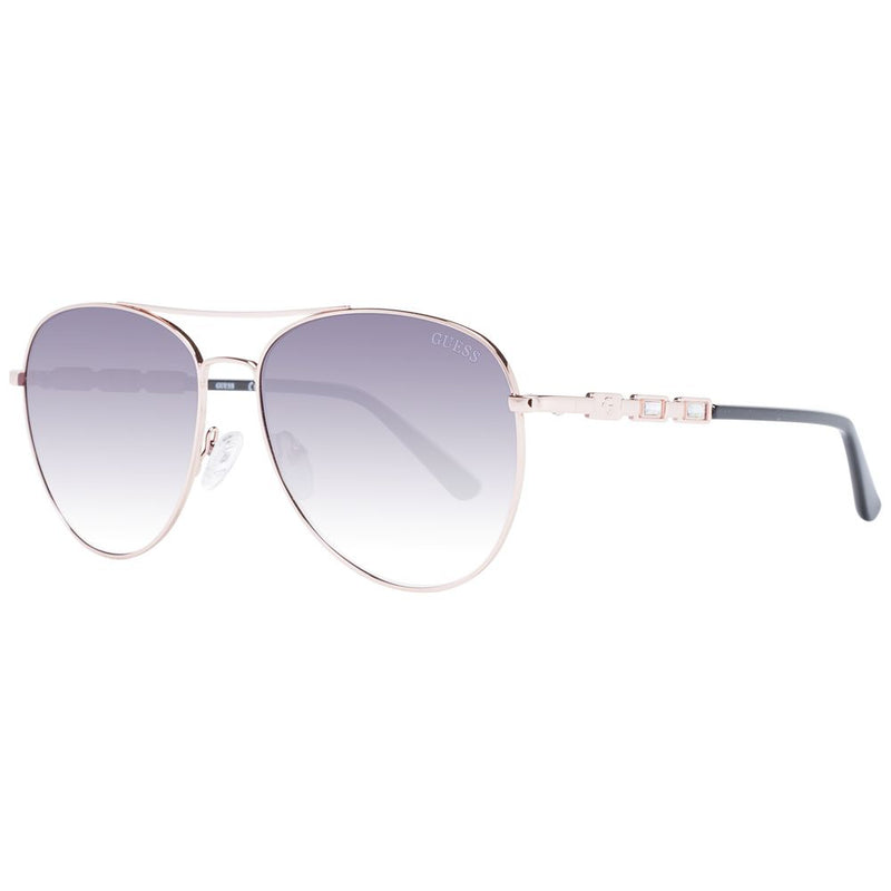 Guess Rose Gold Women Sunglass - Elegant Aviator Style