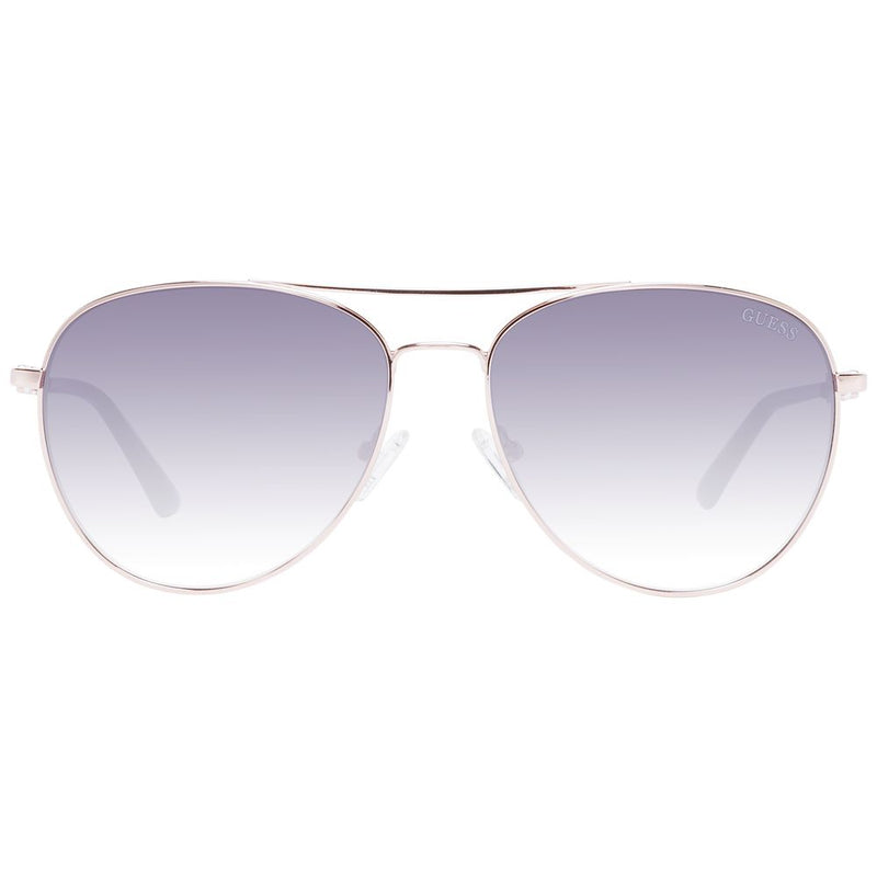 Guess Rose Gold Women Sunglass - Elegant Aviator Style
