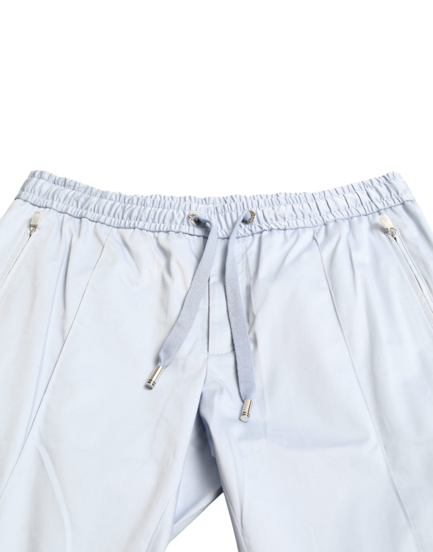 Pantalon de jogging en coton extensible bleu clair Dolce &amp; Gabbana
