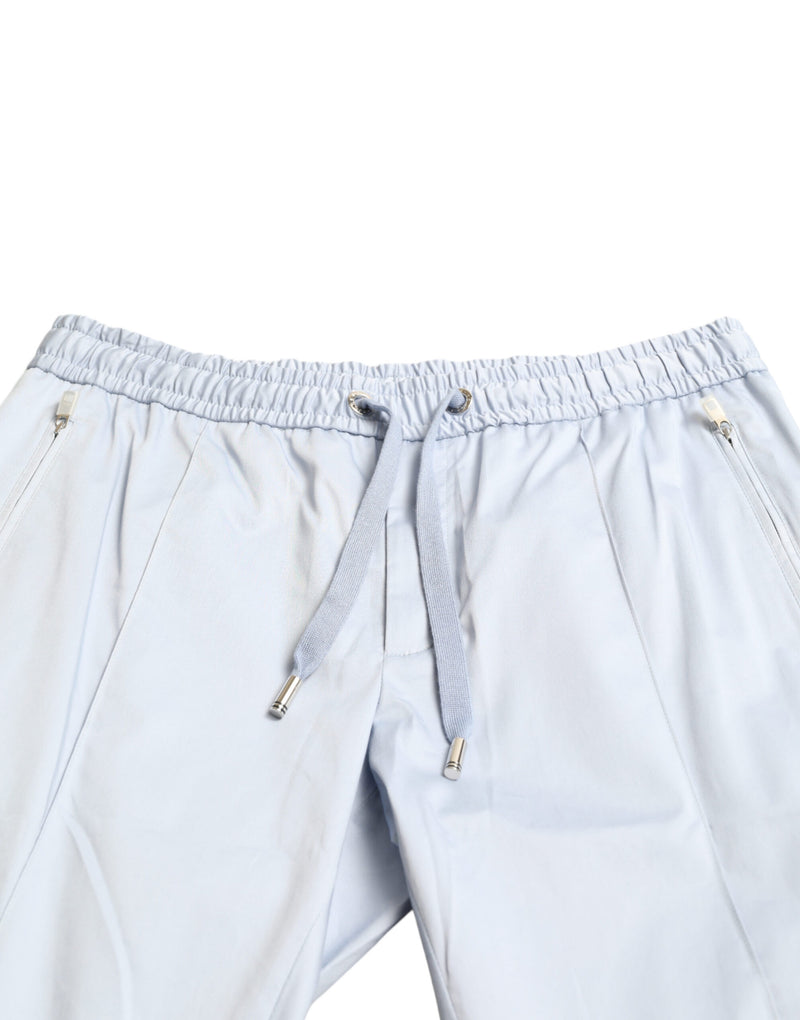 Dolce &amp; Gabbana lichtblauwe joggingbroek van stretch katoen