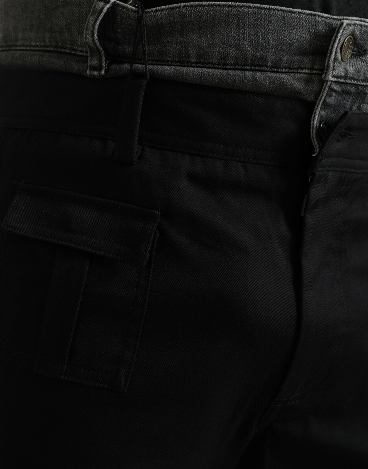 Pantalons en jean slim en coton noir et gris de Dolce &amp; Gabbana
