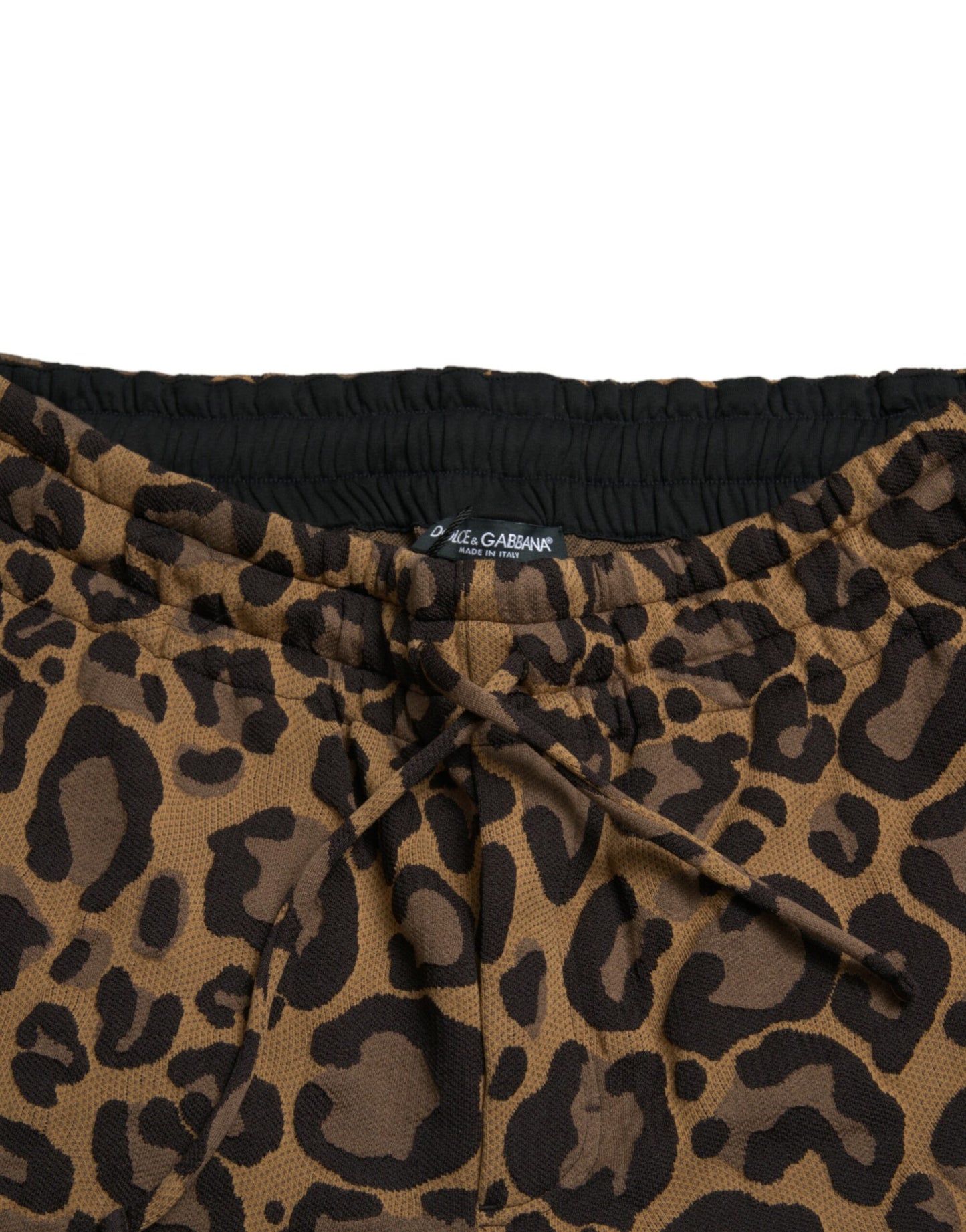 Dolce &amp; Gabbana bruine jacquard joggingbroek met luipaardprint