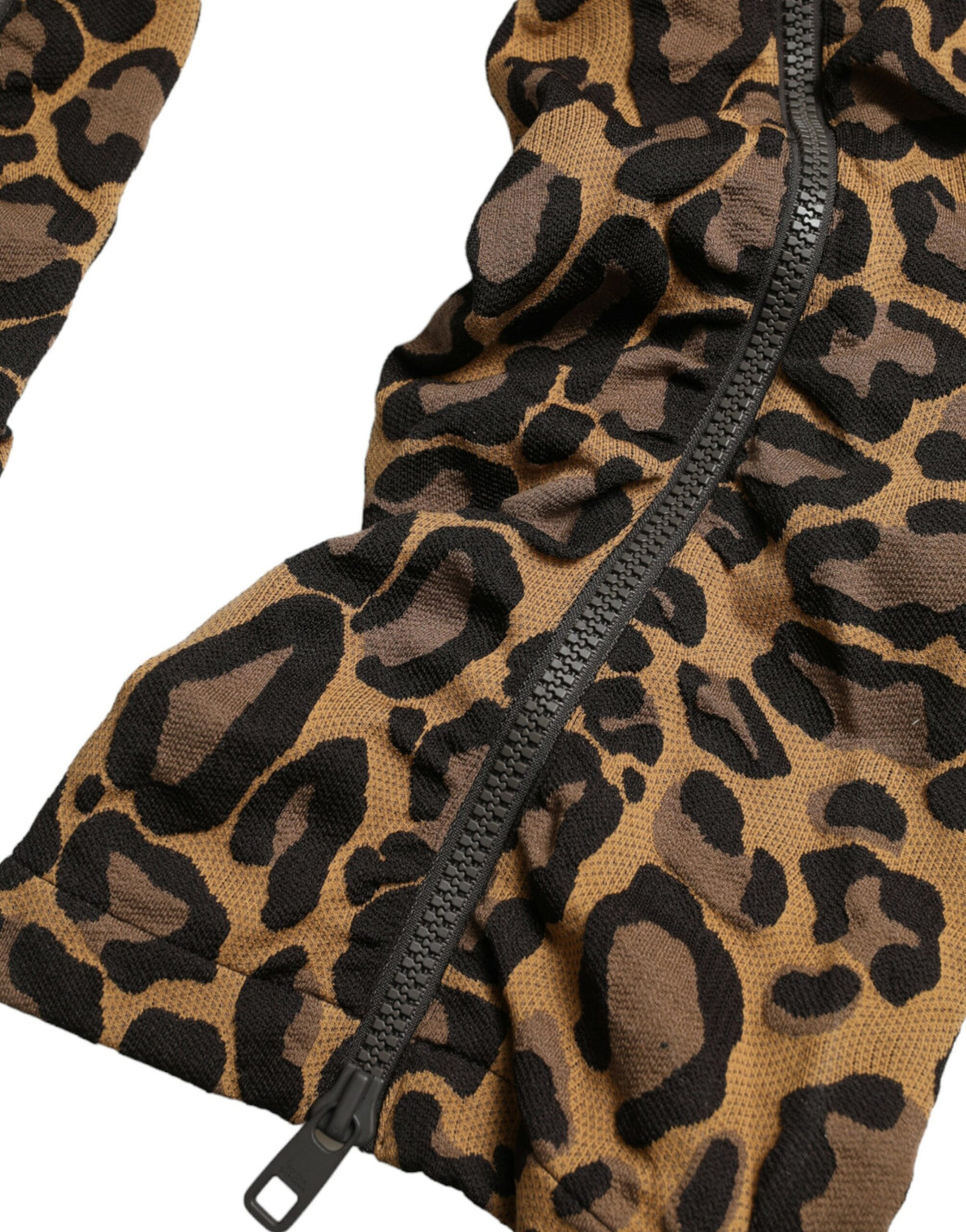 Pantalon de jogging en jacquard léopard marron de Dolce &amp; Gabbana