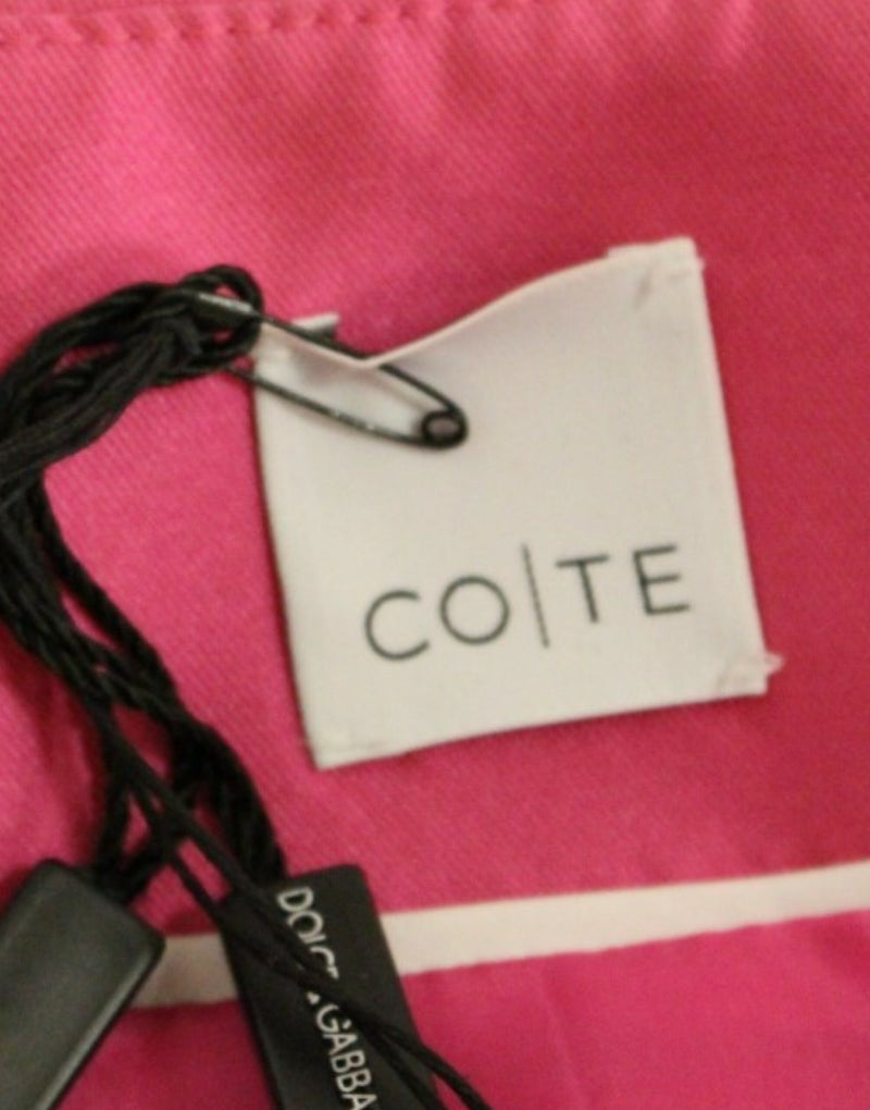 CO|TE Veste en soie rose mélangée