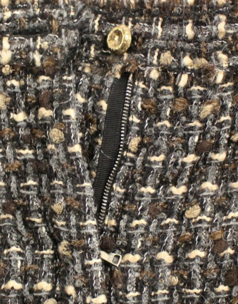 Shorts pantalon en laine multicolore Dolce &amp; Gabbana