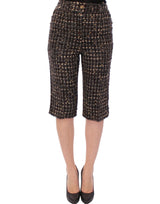 Shorts-pantalon en laine multicolore Dolce &amp; Gabbana