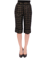 Shorts pantalon en tissu noir Dolce &amp; Gabbana