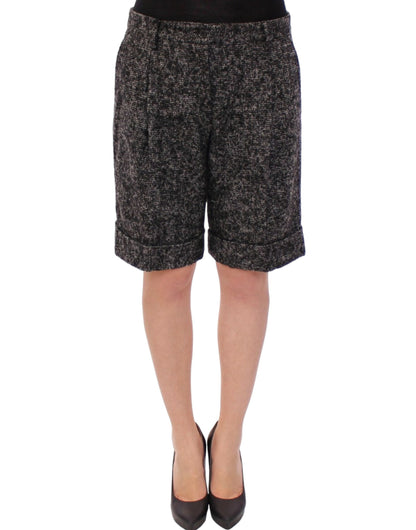 Dolce & Gabbana grijze wollen shortsbroek