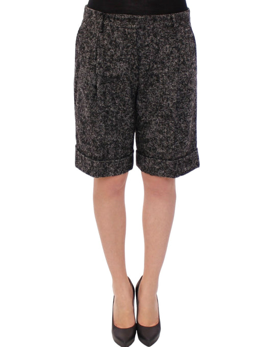 Dolce & Gabbana grijze wollen shortsbroek