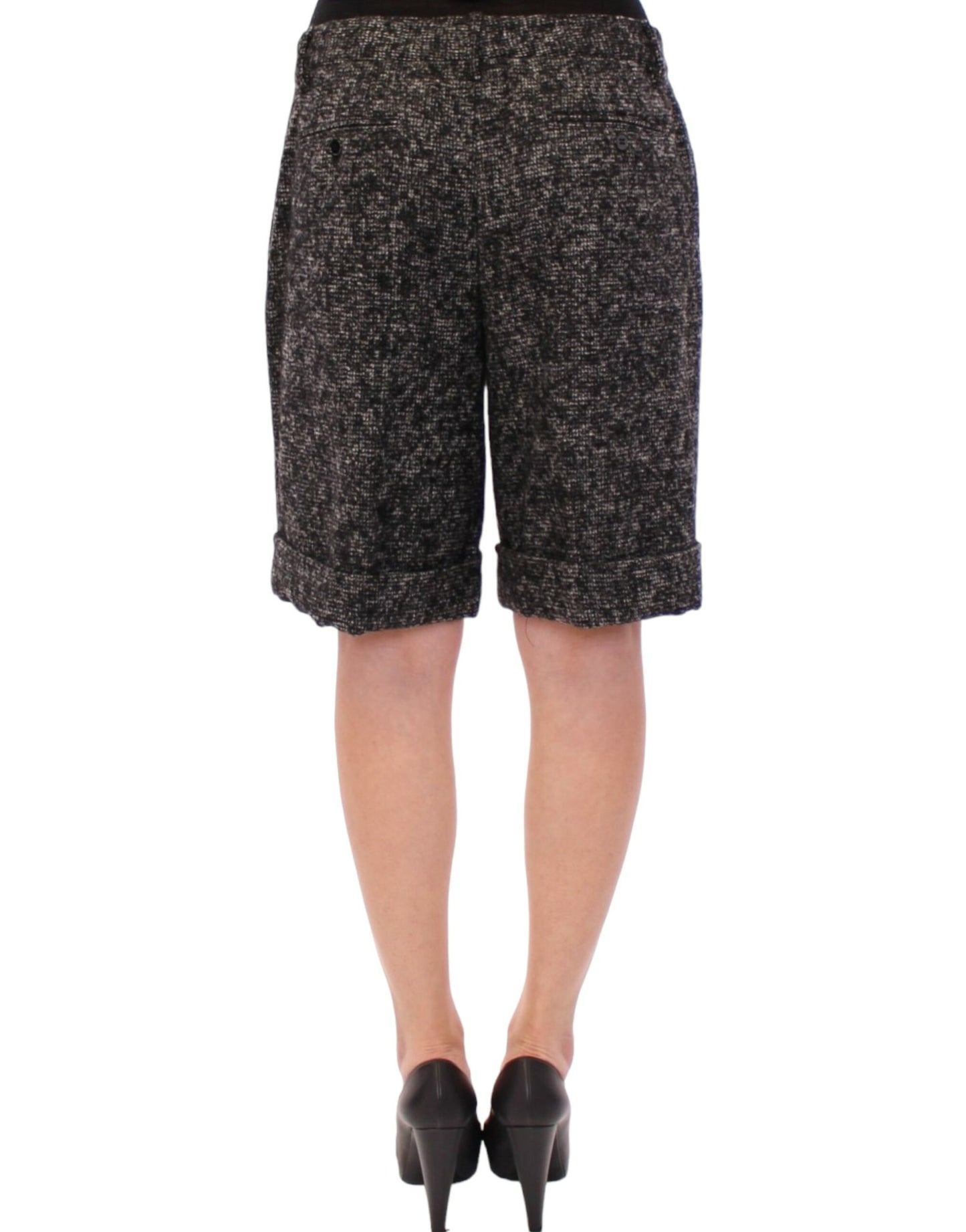 Dolce & Gabbana grijze wollen shortsbroek