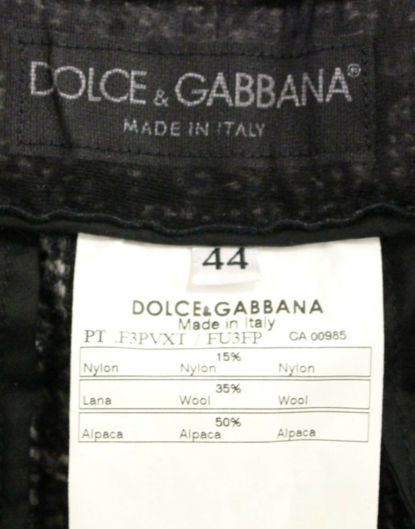 Dolce & Gabbana grijze wollen shortsbroek