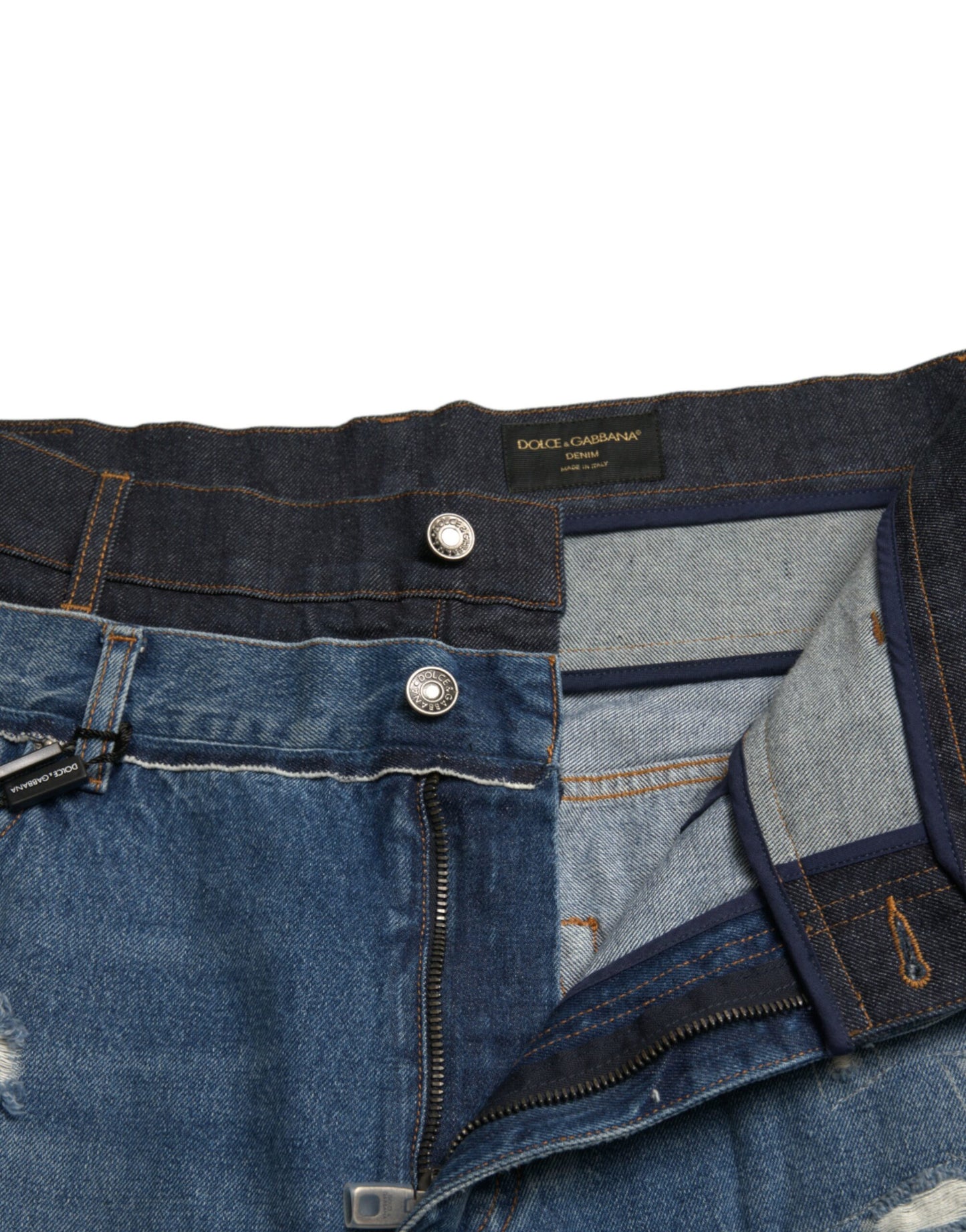 Jeans en coton bleu délavé pour homme de Dolce &amp; Gabbana