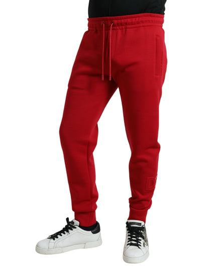 Pantalon de jogging skinny en coton mélangé rouge de Dolce &amp; Gabbana