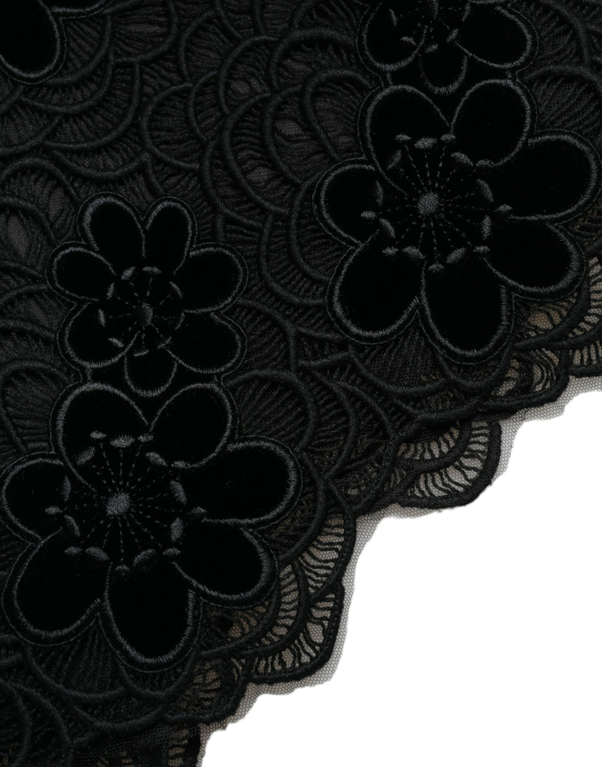 Dolce & Gabbana Black Floral Lace Bodycon Dress