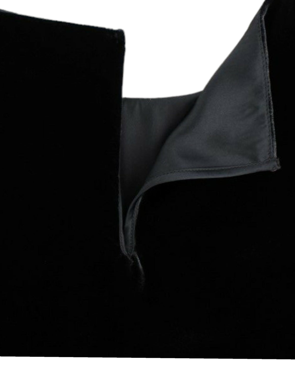 Blouse en velours noir à manches courtes de Dolce &amp; Gabbana