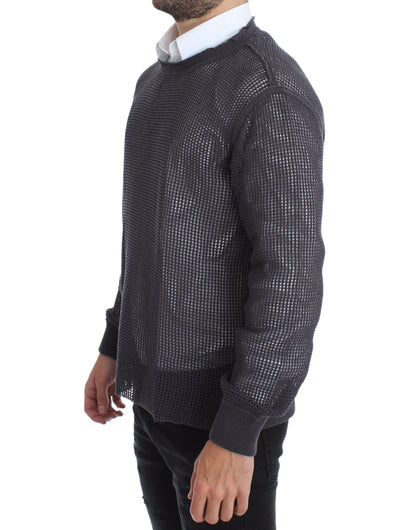 Pull en maille violet Dolce & Gabbana, modèle Runway Netz.