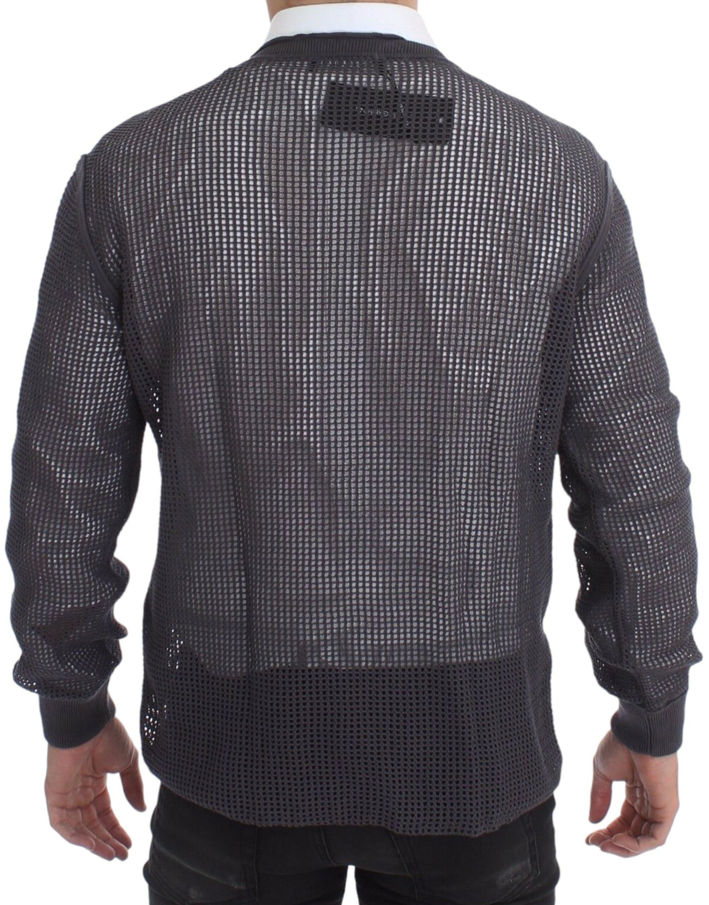 Pull en maille violet Dolce & Gabbana, modèle Runway Netz.