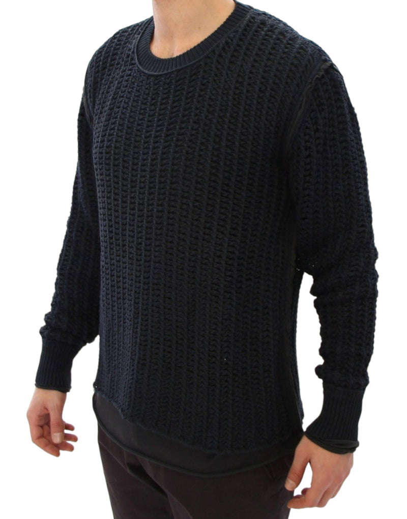 Pull en maille bleu Dolce &amp; Gabbana, collection Runway.