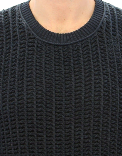 Pull en maille bleu Dolce & Gabbana, collection Runway.