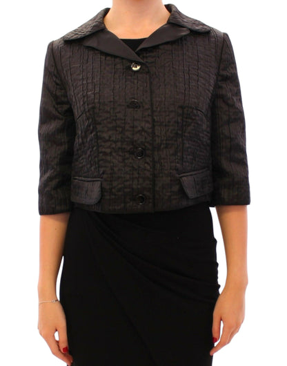 Dolce & Gabbana Zwarte Korte Bolero Blazer Jas