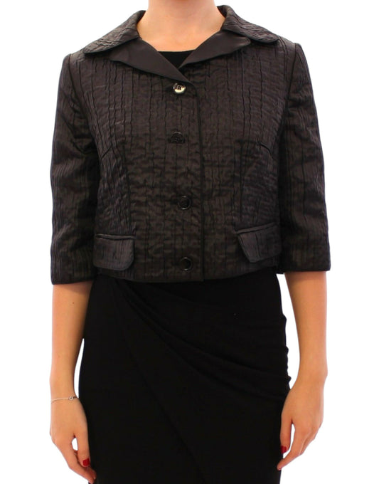 Dolce & Gabbana Zwarte Korte Bolero Blazer Jas