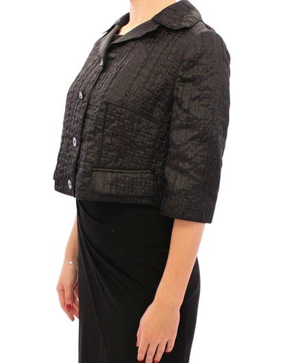 Dolce & Gabbana Zwarte Korte Bolero Blazer Jas