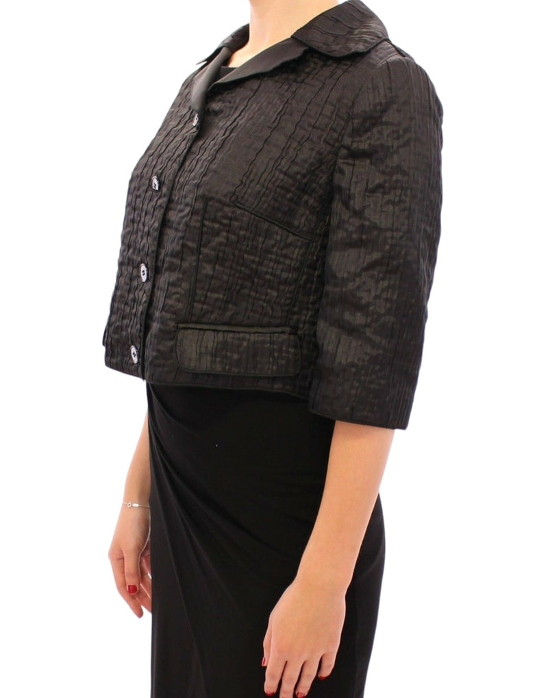 Dolce &amp; Gabbana - Boléro court noir - Veste-manteau