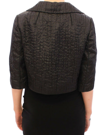 Dolce & Gabbana Zwarte Korte Bolero Blazer Jas