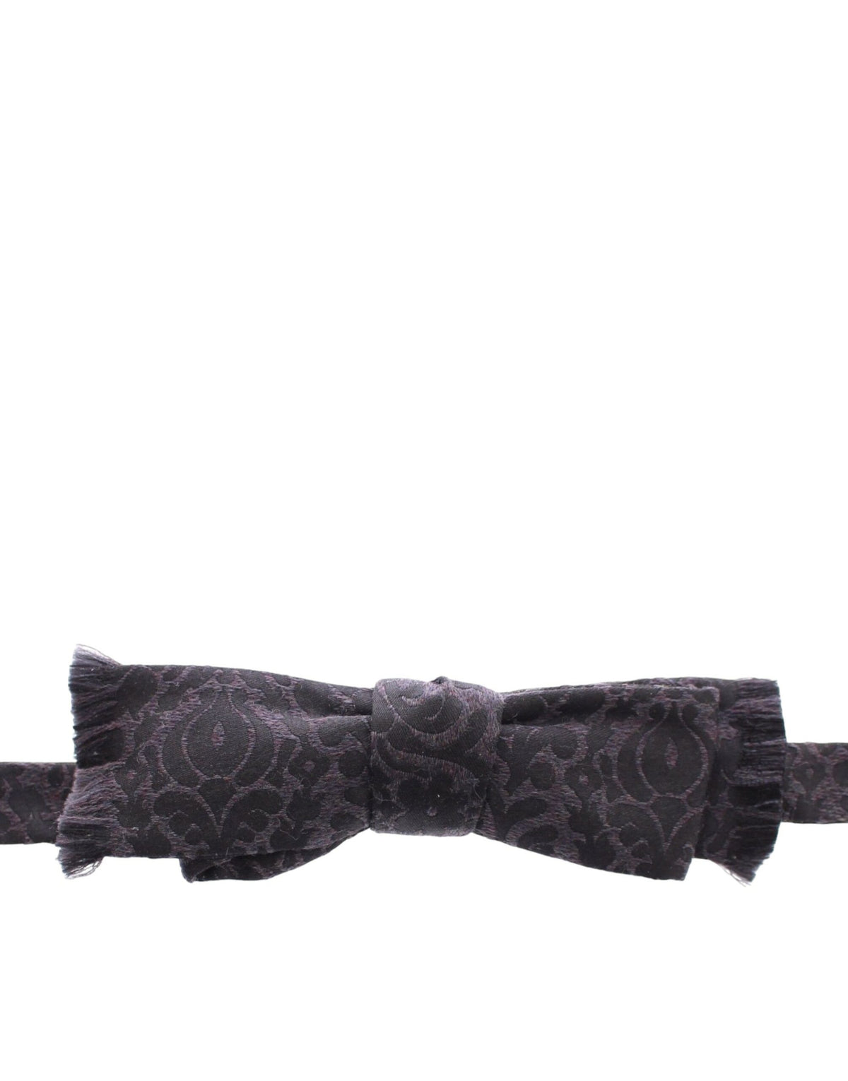Nœud papillon en laine gris noir Dolce &amp; Gabbana