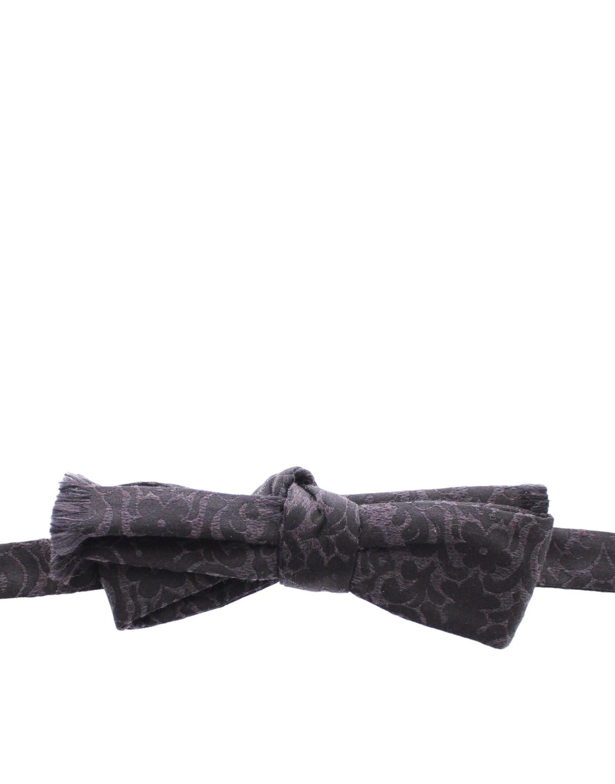 Nœud papillon en laine gris noir Dolce &amp; Gabbana