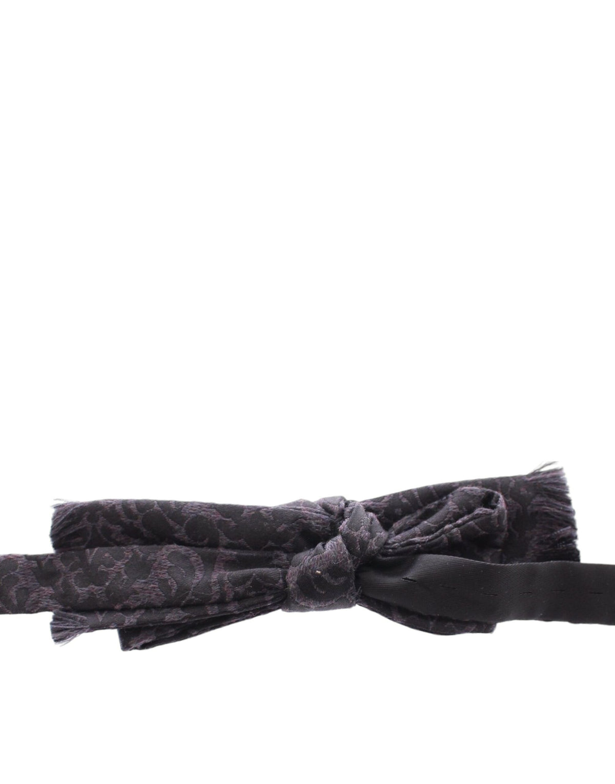 Nœud papillon en laine gris noir Dolce &amp; Gabbana