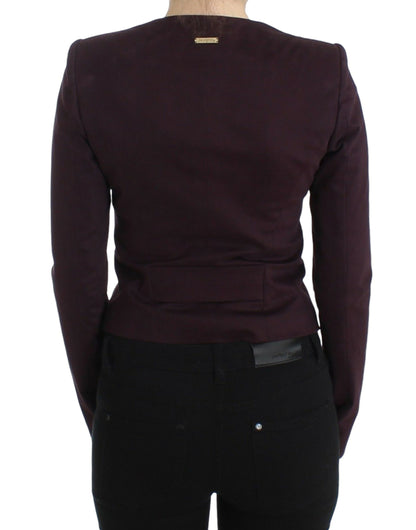 Blazer court violet à volants GF Ferre