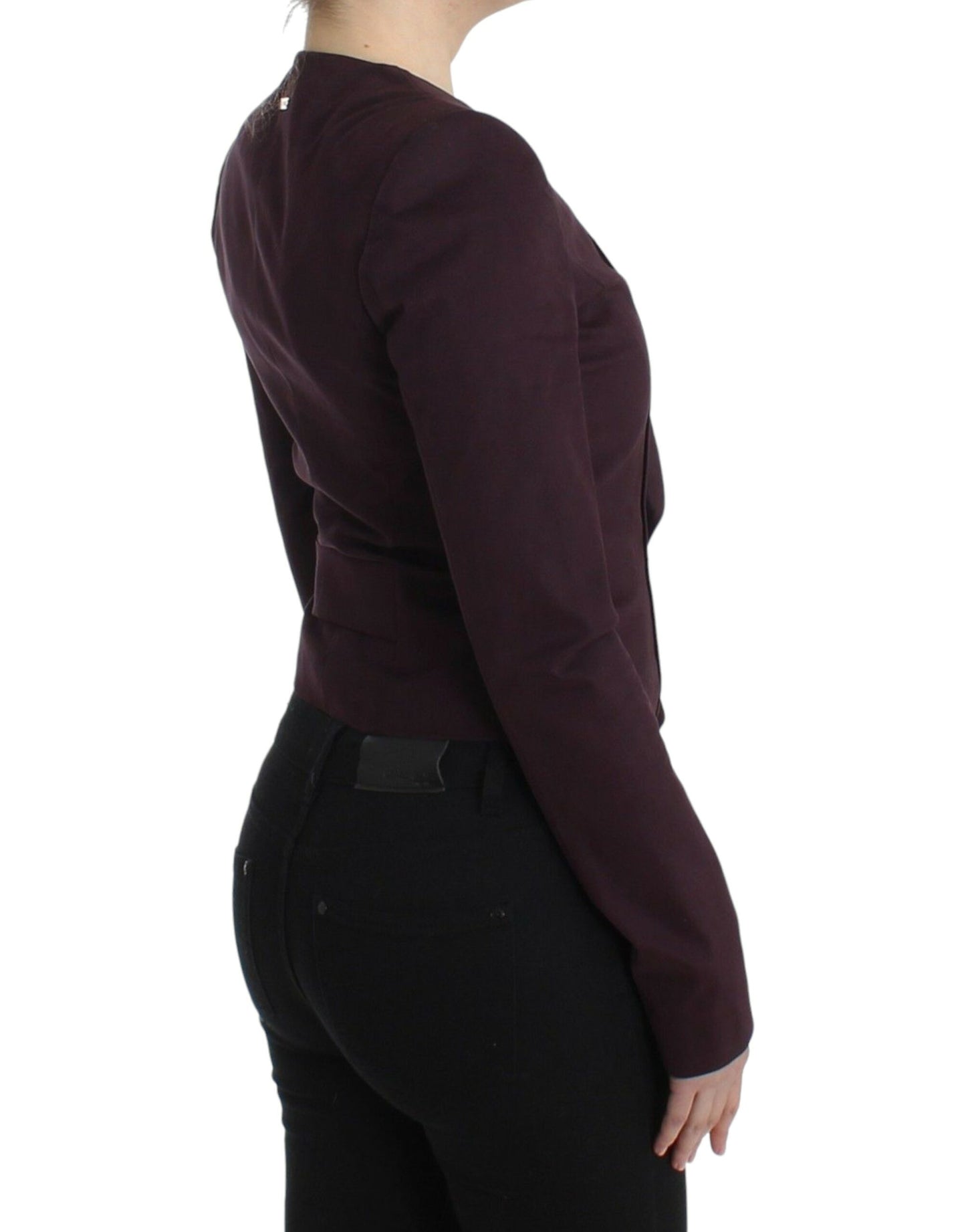 Blazer court violet à volants GF Ferre
